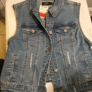 Brand new denim vest